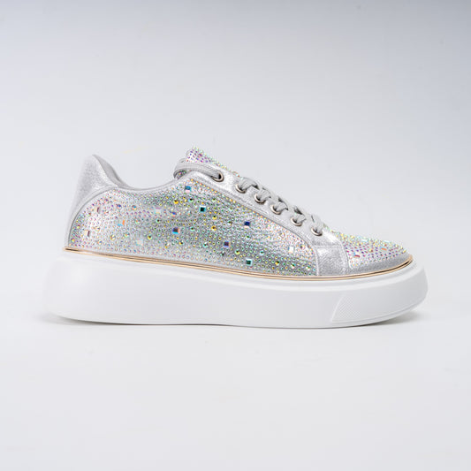 Glitz Elevate Stepper - Silver Fancy Sneakers