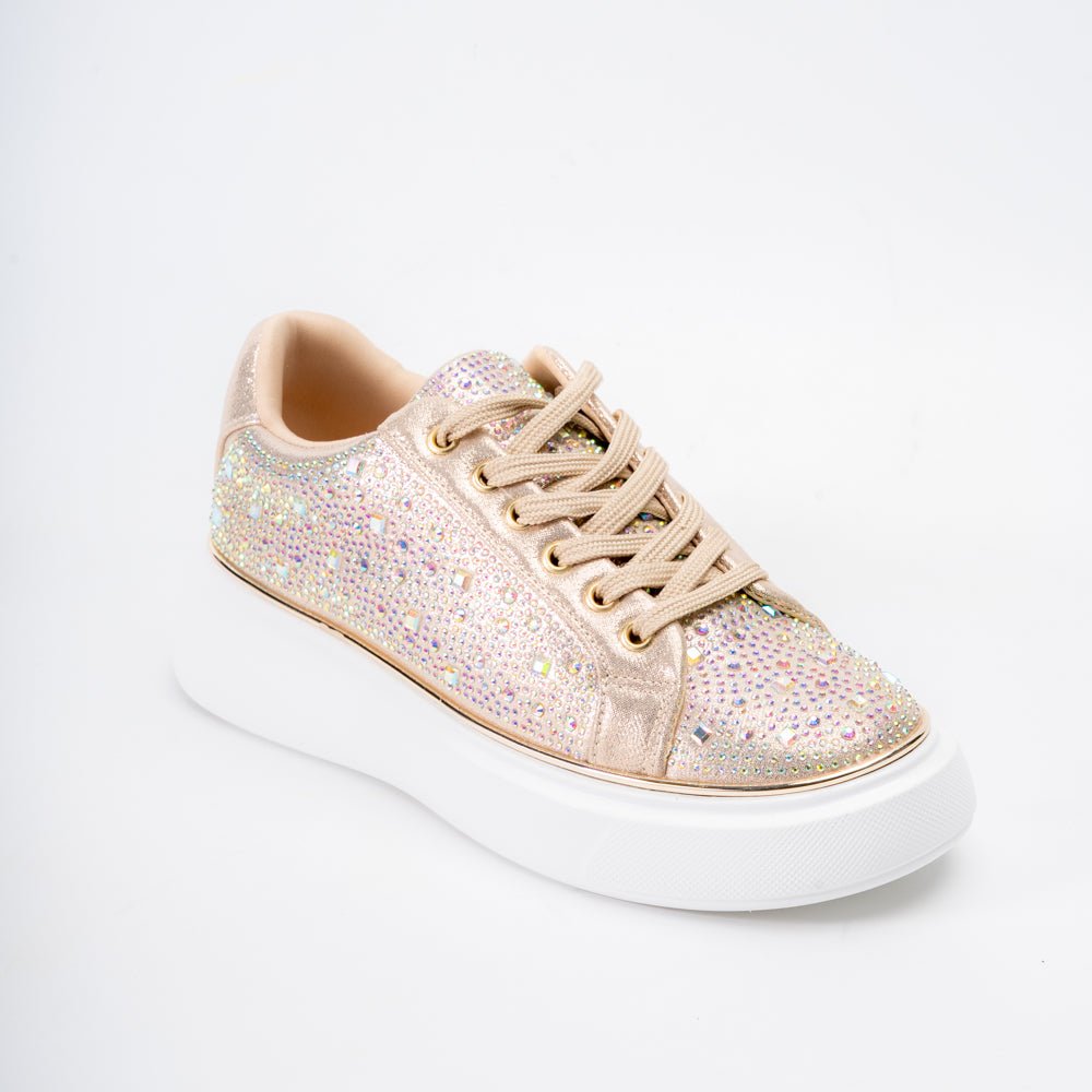 Glitz Elevate Stepper - Gold Fancy Sneakers - view 2