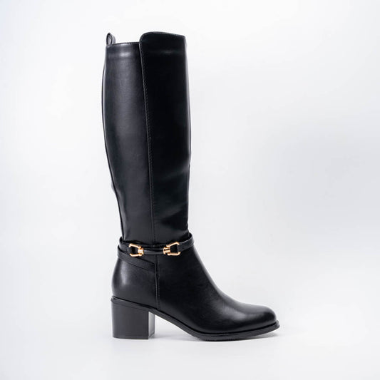 Equestrian Luxe - Black Casual Boots