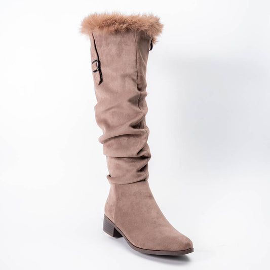 Arctic Grace - Khaki Trimmed Boot