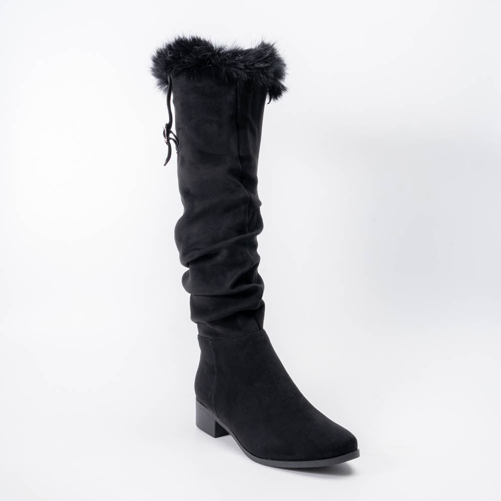 Arctic Grace - Black Trimmed Boots - view 2