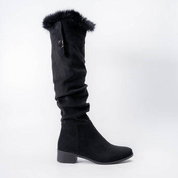 Arctic Grace - Black Trimmed Boots