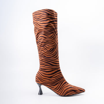 Timeless Heel - Zebra Casual Boots