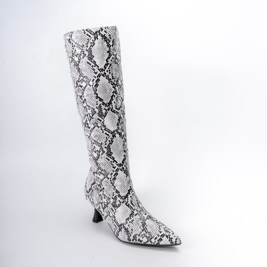 Timeless Heel - Snake Casual Boots