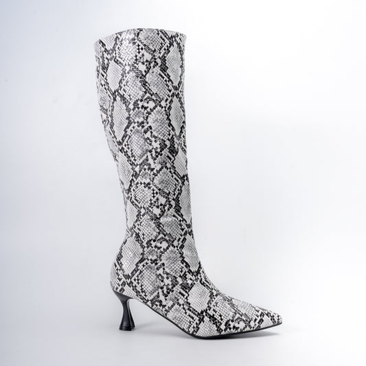 Timeless Heel - Snake Casual Boots