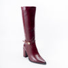 Cozy Flex - Maroon Casual Knee Boots
