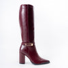 Cozy Flex - Maroon Casual Knee Boots