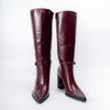 Cozy Flex - Maroon Casual Knee Boots
