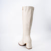 Noir Elegance - White Casual Boots