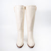 Noir Elegance - White Casual Boots