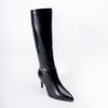 Enigma Stiletto - Black Casual Knee Boots