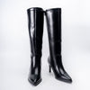 Enigma Stiletto - Black Casual Knee Boots