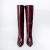 Enigma Stiletto - Maroon Casual Knee Boots