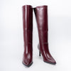 Enigma Stiletto - Maroon Casual Knee Boots
