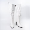 Croc Diva - White Heel Boots