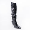 Croc Diva - Black Heel Boots
