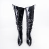 Croc Diva - Black Heel Boots