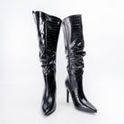 Croc Diva - Black Heel Boots - view 4