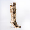 Boot Up Babe - Gold Partywear Boots .