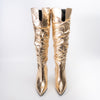 Boot Up Babe - Gold Partywear Boots .