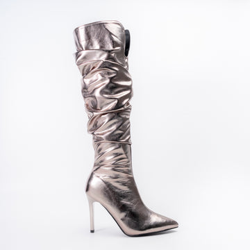 Boot Up Babe - Gun Metal Partywear Boots .