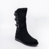 Nordic Charm - Black Casual Fur Boots