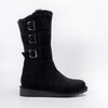 Nordic Charm - Black Casual Fur Boots
