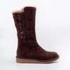 Nordic Charm - Coffee Casual Fur Boots