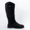 Cozy Slouch - Black Casual Boots