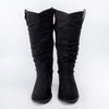 Cozy Slouch - Black Casual Boots