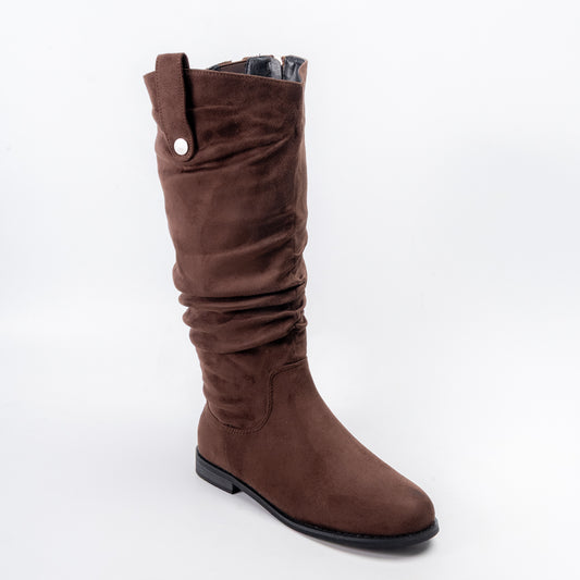 Cozy Slouch - Coffee Casual Boots