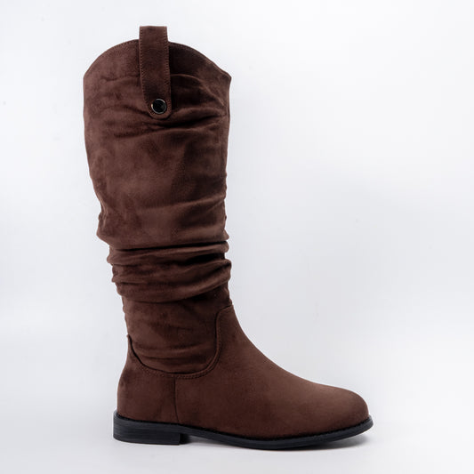 Cozy Slouch - Coffee Casual Boots
