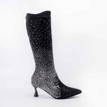 Rocking Vibes - Black Partywear Boots