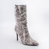 Cobra Charm - Beige Snakeskin Boots .