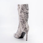Cobra Charm - Off White Snakeskin Boots - view 5