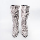 Cobra Charm - Off White Snakeskin Boots - view 3