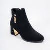 Glamour Step - Black Ankle Boots
