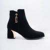 Glamour Step - Black Ankle Boots