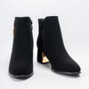 Glamour Step - Black Ankle Boots