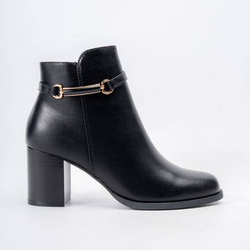 Diva Dazzle - Black Ankle Boots