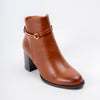 Diva Dazzle - Camel Ankle Boots