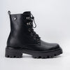 Shadow Flex - Black Lace-up Boots