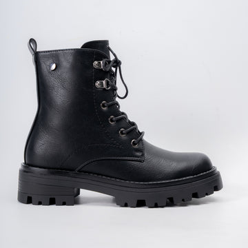 Shadow Flex - Black Lace-up Boots
