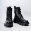 Shadow Flex - Black Lace-up Boots