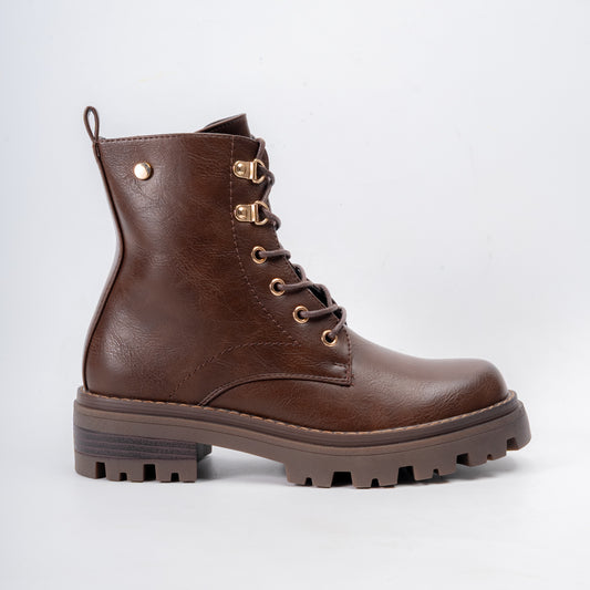 Shadow Flex - Coffee Lace-up Boots