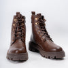 Shadow Flex - Coffee Lace-up Boots