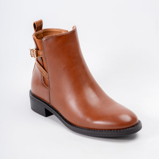 Swift Edge - Camel Ankle Boots