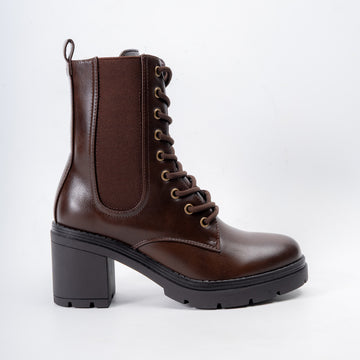 Luxury Step - Coffee Ankle Boots
