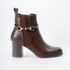 Elegance Step - Coffee Ankle Boots