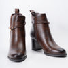 Elegance Step - Coffee Ankle Boots